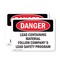 Signmission Lead Containing Material Safety Program Danger Sign, Plastic, 14in W x 10in L, 2PK OS-2PACK-DS-P-1014-L-1070 - alternate 1